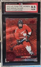 2022 UD Team Canada Sarah Fillier Red Champagne Variant 🇨🇦🇨🇦 KSA 9.5 NGM