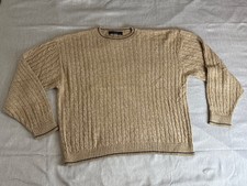 Protege Collection Men’s Brown Pullover Stretch Knit Sweater Sz XL Made In USA