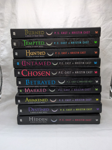 Lot Of (10) A House Of Night Novel Books P.C. Cast + Kristin Cast