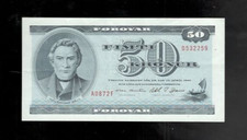 Faeroe Islands, 1978, 50 Kronur, P-20c, CHOICE CRISP EF!