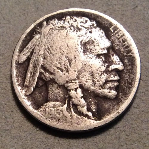 1913 TYPE 1  BUFFALO NICKEL  D-24 YOU GRADE FREE SHIPPING DARK COIN PITTING