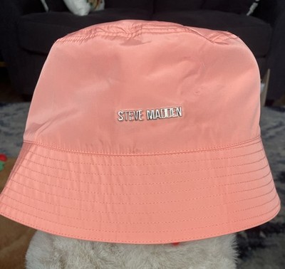 Steve Madden Satin Lined Bucket Hat-Pink UPF 50+ Sun Protection 1 SFM New Notag
