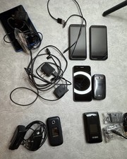 LOT OF 6 VTG FLIP/Smart PHONES SAMSUNG LG BLU CELL PHONES Tablet All Power On