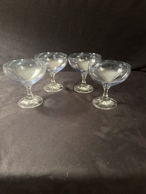 Schott Zwiesel Iridescent Neckar Smoke 4.25  Champagne Sherbet Glasses set  of 4