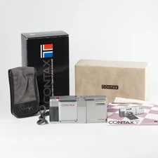 Contax T 35mm Film Camera Sonnar T* 38mm F2.8 Manual Focus Rangefinder #13719