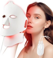 Soft Silicone 7 Colors LED Face Mask Neck Photon Therapy Rejuvenation Skin Care