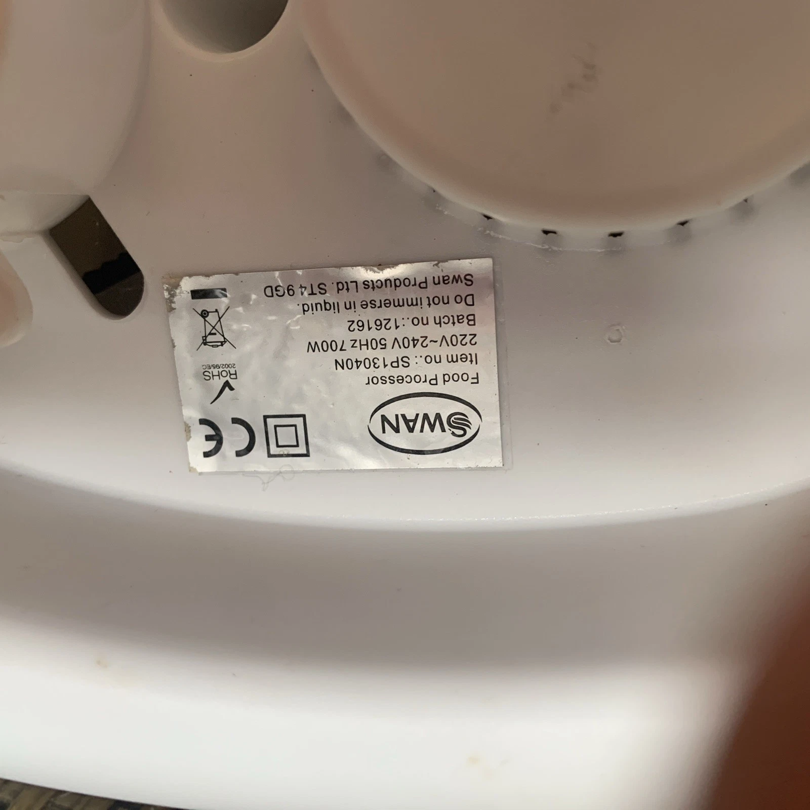 Swan food processor