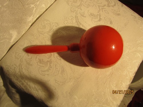 Vintage Maraca Kürbis mit Holzgriff Made in Mexico - Bild 5 von 8
