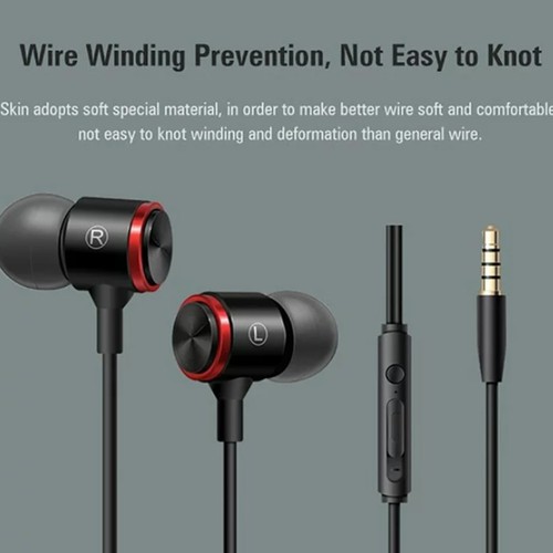 Wired Headphones With Microphone Noise Cancelling In Ear Headphones Earphones - Picture 10 of 11