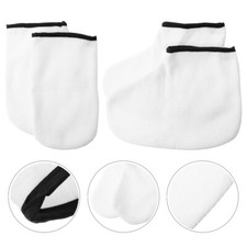 2 Pairs Paraffin Wax Gloves Skin Care Heat Preservation Gloves for Hand Feet Spa