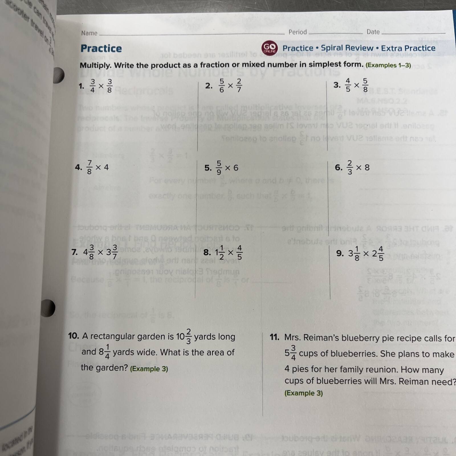 Florida Reveal Math Student Edition, Grade 6, Volume 1 by McGraw Hill Unused