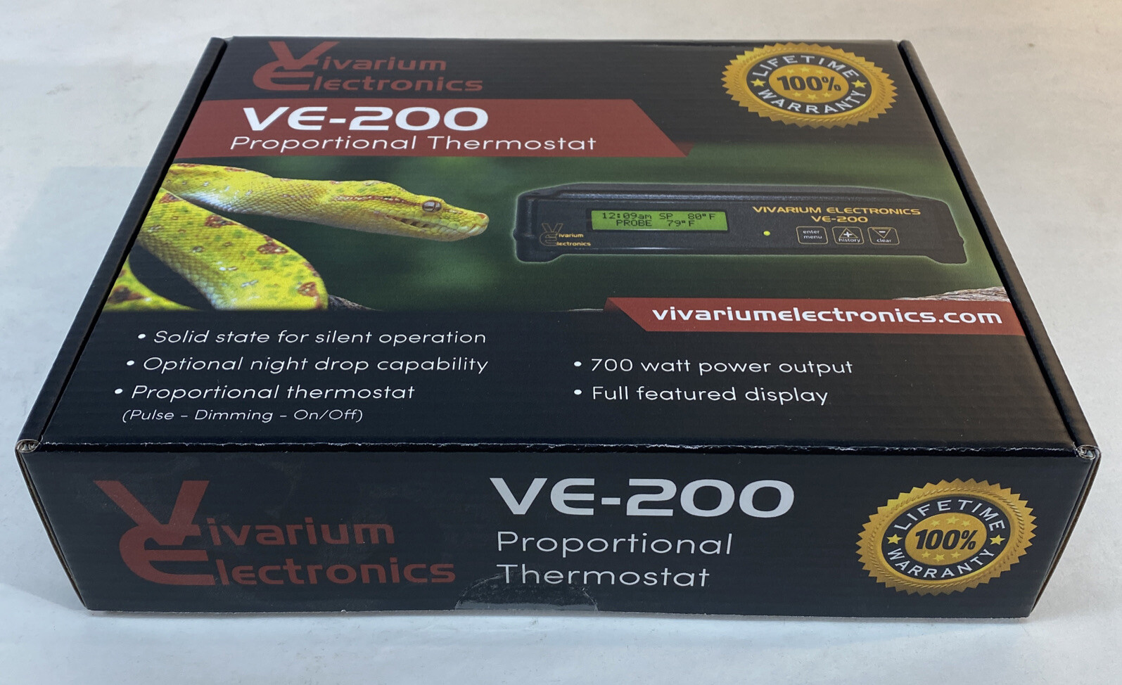 Vivarium Electronics VE200 Thermostat Bearded Dragon Crested Gecko