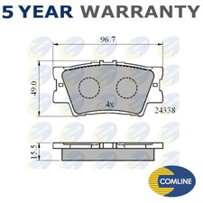 Comline Rear Brake Pads Set Fits Toyota RAV4 2005- + Other Models