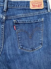 Levi's 505 Jeans Womens Size 8 Straight Leg Dark Wash Denim Jeans