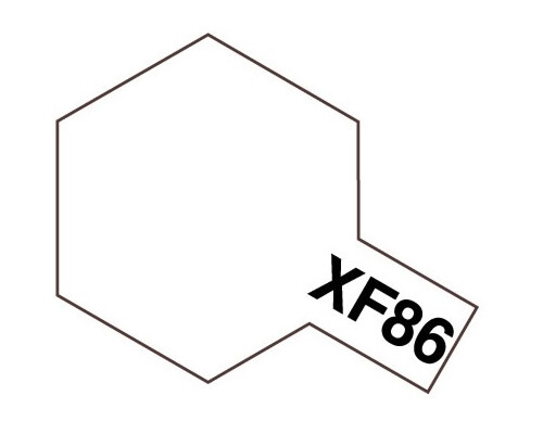 Tamiya 81786 Matt Acrylic Paint XF86 Flat Clear (10ml) modellismo