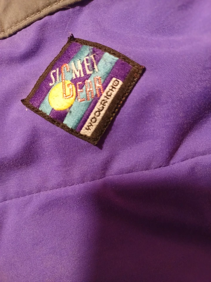 Woolrich Sigmet Gear Talla XL Púrpura Rosa Gris Invierno Esquí Chaqueta Aislante De Colección Foto 4 de 4