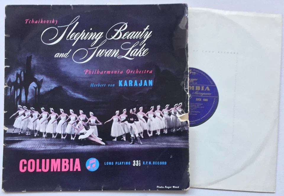 KARAJAN TCHAIKOVSKY Swan Lake / Sleeping Beauty COLUMBIA 33CX 1065 VG++/VG - image 1 of 1