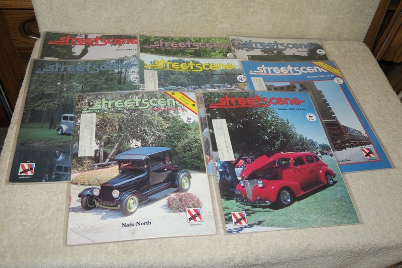 Street Scene Magazine Lot of 8, 1980-81 NSRA Hot Rod Street Rod Custom Car Show