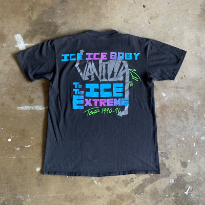 1990 VINTAGE ICE ICE BABY VANILLA ICE TO THE EXTREME TOUR T-SHIRT