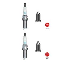 2x NGK 4775 Zündkerze für Nissan Micra III K12 Micra C+C III K12 Note E11 NE11