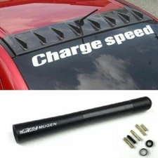 BRAND NEW JDM MUGEN CARBON FIBER ANTENNA SHORT 4.7" INCH BLACK FOR most cars