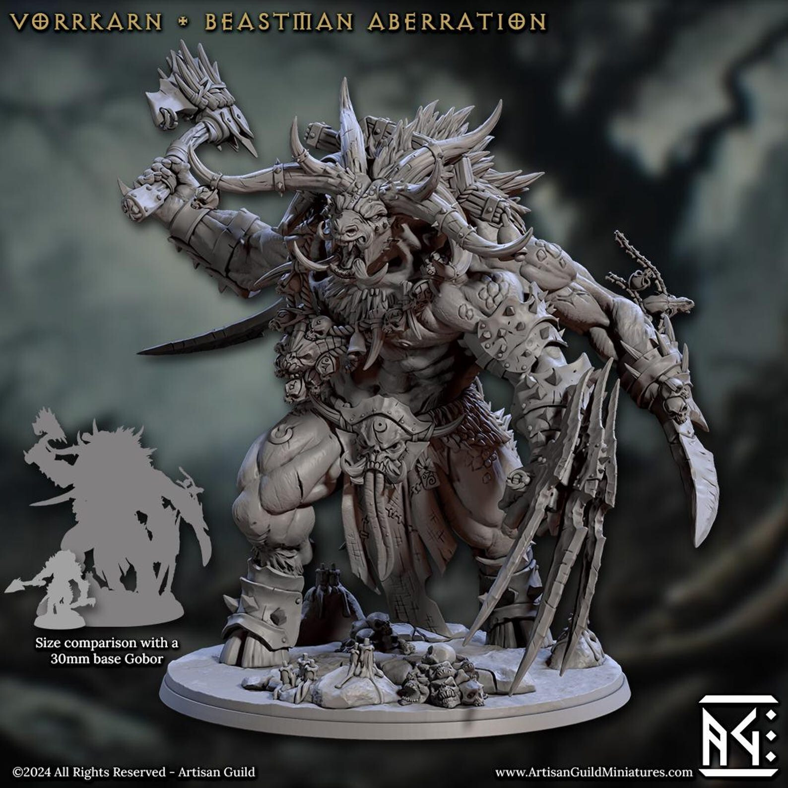 Vorrkarn Beast Aberration Artisan Guild D&D Miniature Wargaming 3D Printed