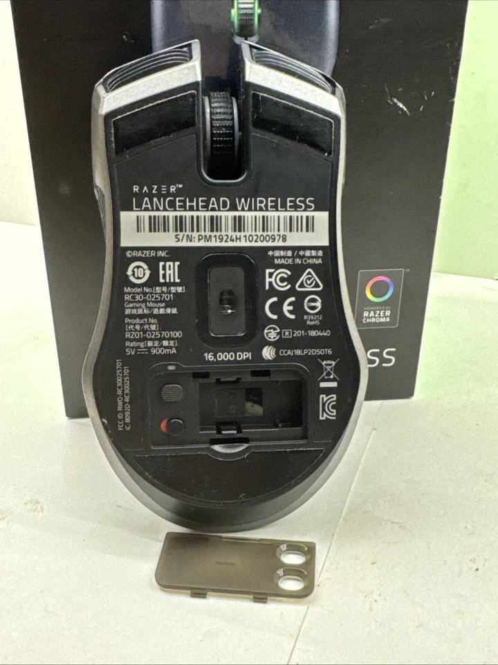 Razer RZ01-02570100-R3U1 Lancehead Wireless Gaming Mouse NO DONGLE OR USB CABLE - Image 4 of 4