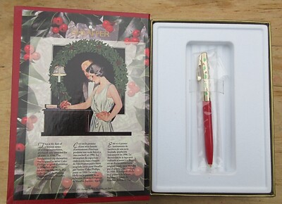New 1996 Triumph Sheaffer Holiday Originals ''The Holly Pen'' Ball Point
