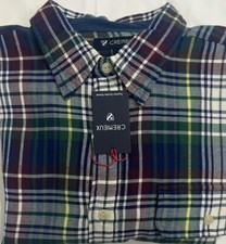 New Cremieux Men's Long Sleeve Flannel Shirt Multi Color Plaids Size M 22.00