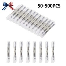 500-50PCS Heat Shrink Butt Wire Splice Seal Connectors 26-24AWG Crimp Terminals