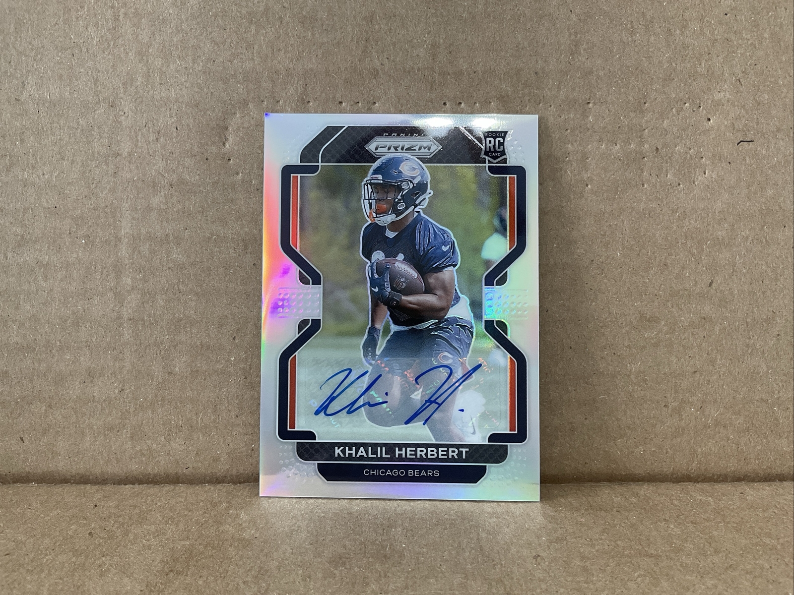 2021 Panini Prizm Prizms Silver #425 Khalil Herbert Auto Rc