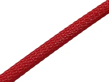 10ft (3m) PTN0.75RD 3/4" (0.75") Red PET Flex Braided Expandable Sleeving USA