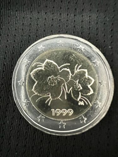 2 Euro Münze  Finnland Jahrgang  1999  M     - kein Umlauf  - mit Fehlprägung - Bild 1 von 13