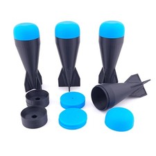 DW's - 4x Phantom Aero 37mm launcher payload kits 4.5" hull reloading BLK/BLU