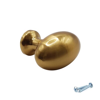 Brushed Brass Kitchen Cabinet Door Knobs Handles Cupboard Drawer Furniture Pull