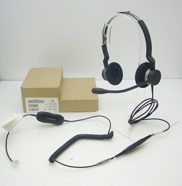 Jabra Biz 2300 Duo Noise Cancelling QD headset with GN1200 Smart Cord For