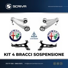 KIT 4 BRACCI OSCILLANTI TRAPEZI SOSPENSIONE LEMFORDER ALFA 147-156- GT