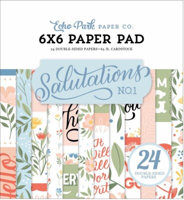 Echo Park Paper SALUTATIONS No. 1 6x6 Scrapbook Paper Cardstock Pad