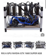 6gpu mining rig with gpu And Frame 192mh/s 1660 Super 6gb Asus Graphics Card