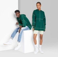 Seamed Hooded Sweatshirt - Wild Fable - Green - SMALL