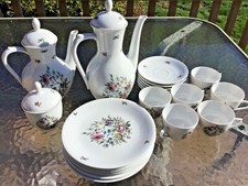 SEVRES Porcelain Germany Teas Set 21 Piece Set Attractive Floral Pattern VTG