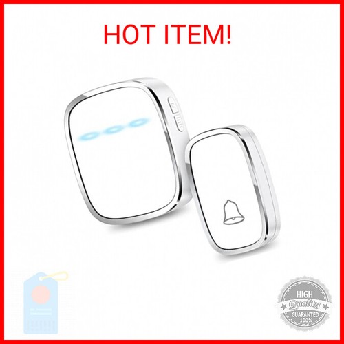 Anko Wireless Doorbell, Plug and Play Waterproof Door Bell Kit; 1000