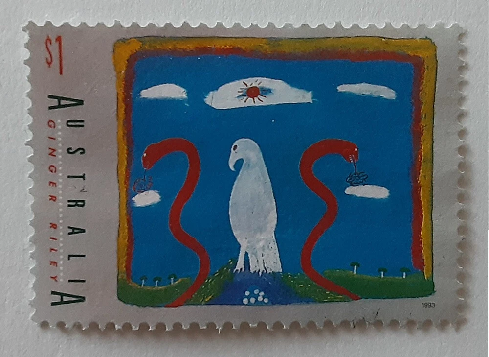 AUSTRALIA 1993 $1 Used Arborigenous Painting Mi 1362 Scott 1338 VF