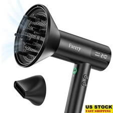 High-Speed Hair Dryer 110000 RPM Ionic 4 Heat Settings Magnetic Nozzle New
