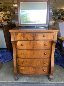 100 year old Burled oak bedroom set