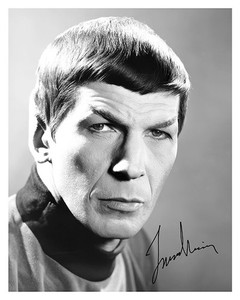 Star Trek 8x10 Signed Photo Leonard Nimoy Spock Vintage Autograph