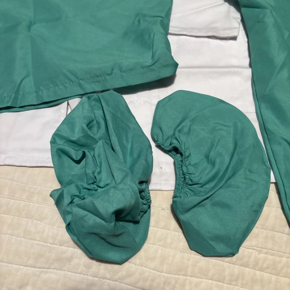 Doctor ER Surgeon Scrubs White Coat Halloween Costume Sm 4-6 NEW - Image 4 of 4