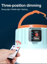 Solar LED Camping Lantern Camping Flashlight Outdoor Hanging Lantern Tent Lamp