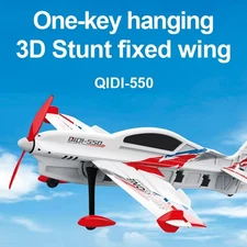QIDI-550 RC Flugzeug One-Key Hanging Stunt Fixed Wing Ready to Fly 2 battery new