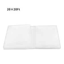 Greenhouse Plastic Sheeting 20 x 20 ft 6Mil Clear Polyethylene Film